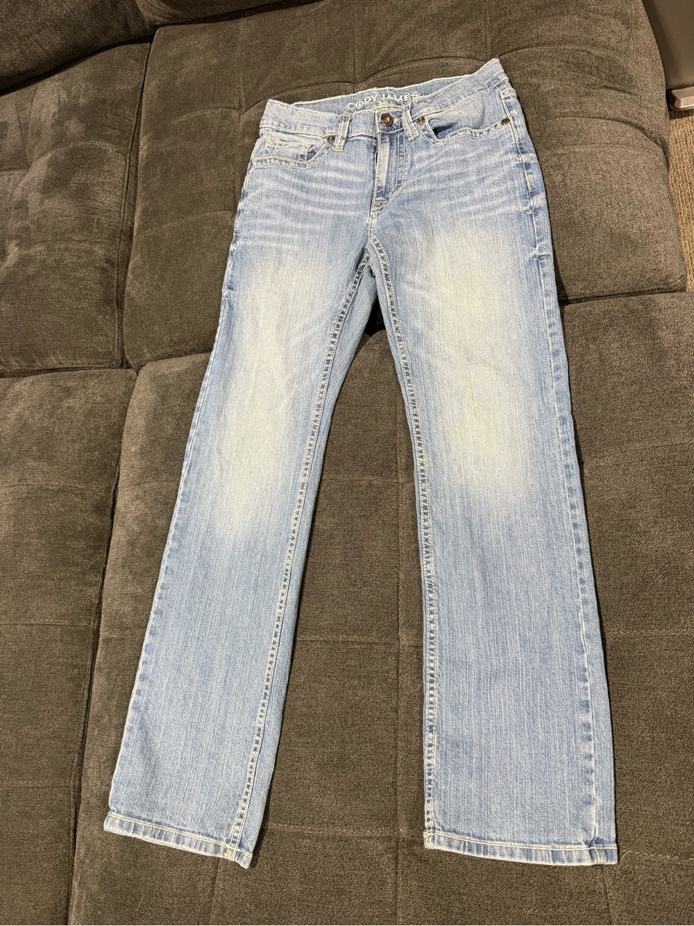 Men's Light Blue Bootcut Jeans - Unbranded